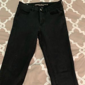 Black American Eagle Skinny Jeans